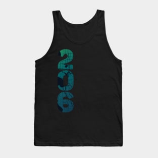 Seattle WA City Map and 206 Area Code Tank Top